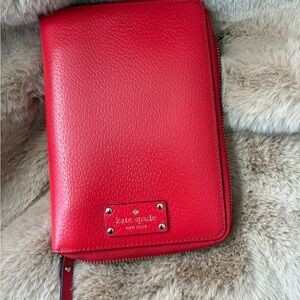 Kate Spade Vibrant Red Zip-Around Wallet